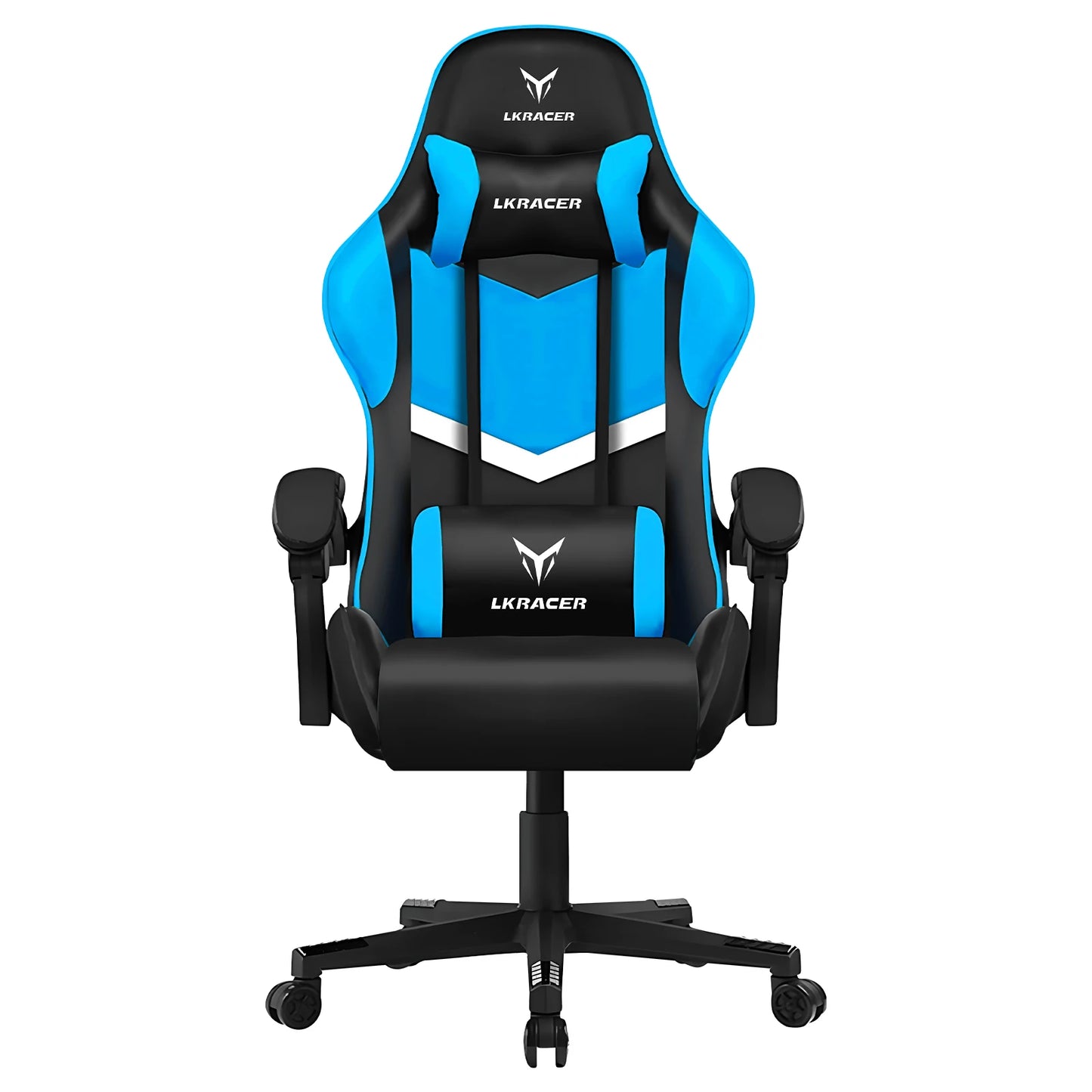 LUCKRACER Massage Gaming Chair with Lumbar Support
