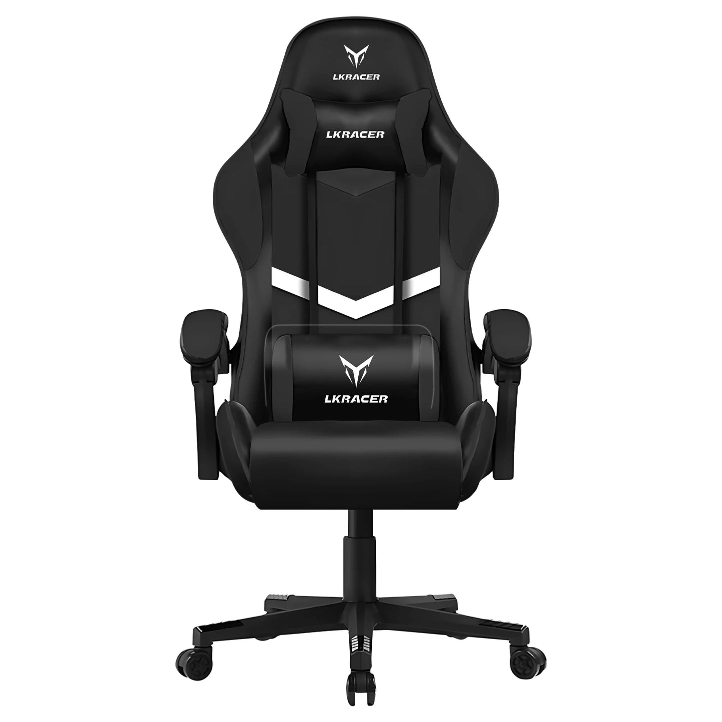 LUCKRACER Massage Gaming Chair with Lumbar Support