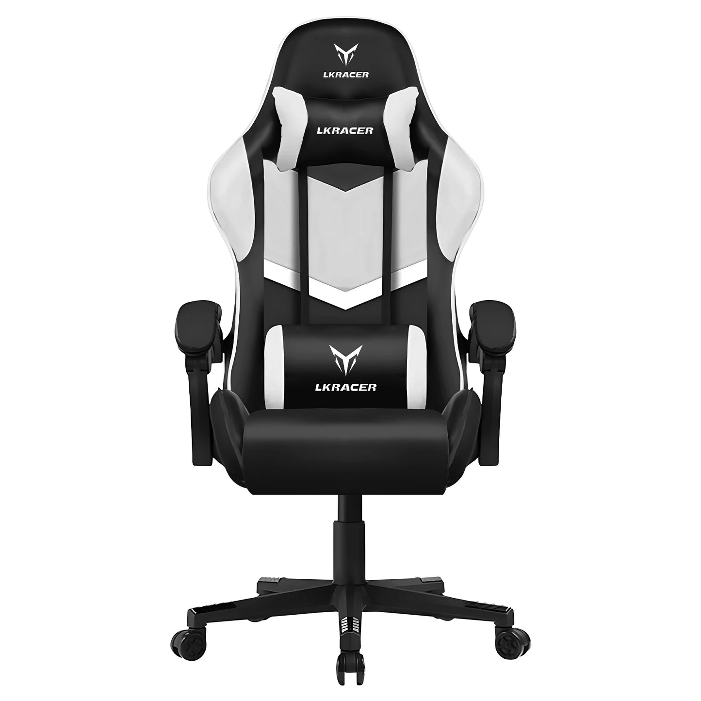 LUCKRACER Massage Gaming Chair with Lumbar Support