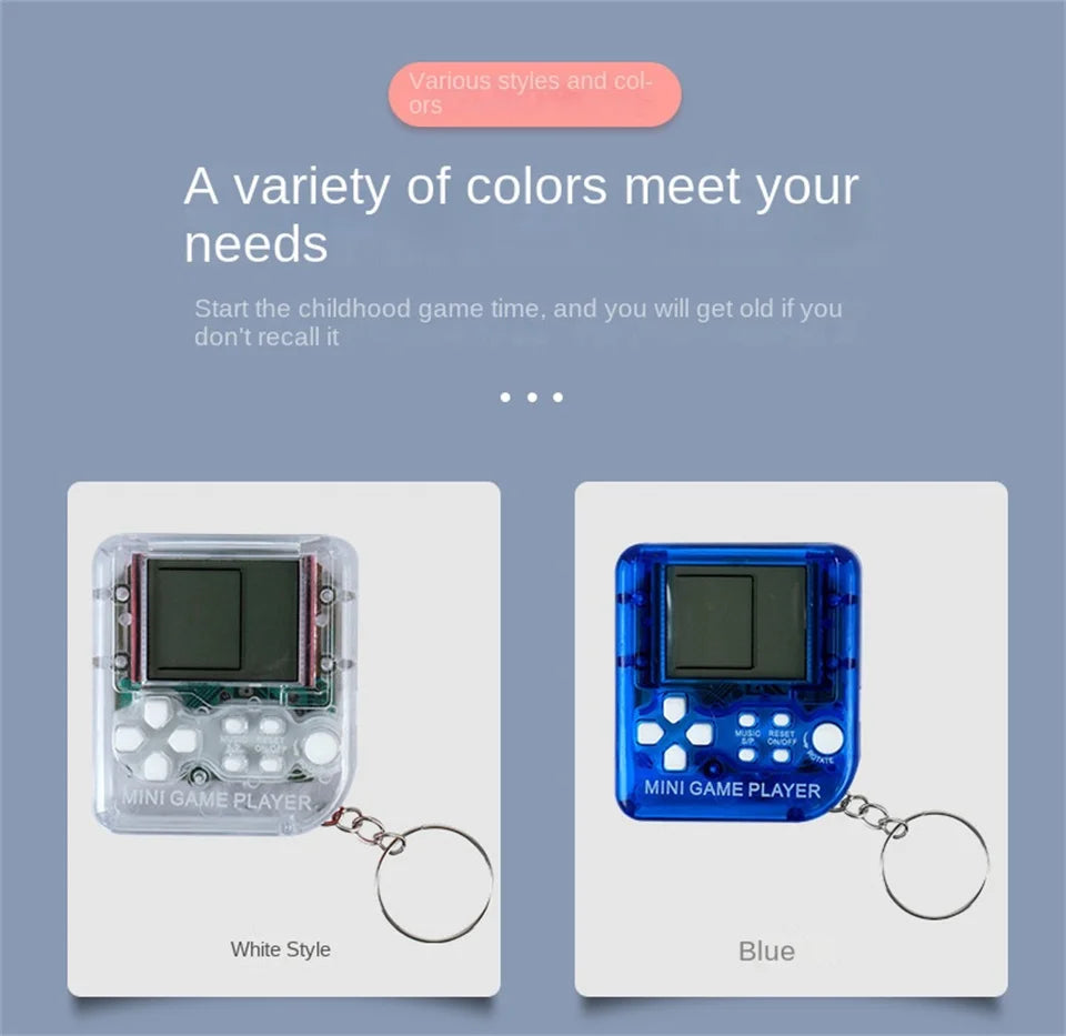 Mini Retro Handheld Game Console – 26 Games, 5 Colors