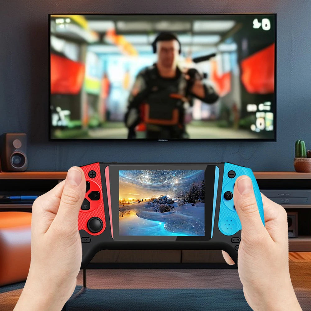 500-Game Handheld Console – 3.5" LCD, TV Connect, 1200mAh