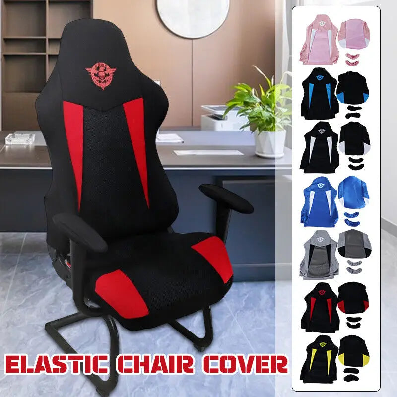 Printed Gaming Chair Cover Set with Armrest Covers