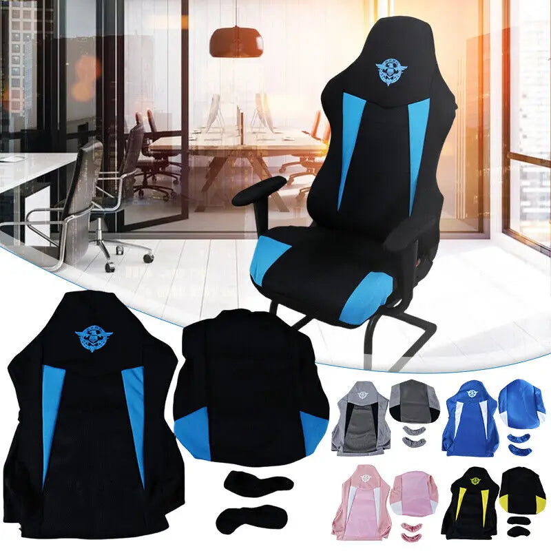Printed Gaming Chair Cover Set with Armrest Covers