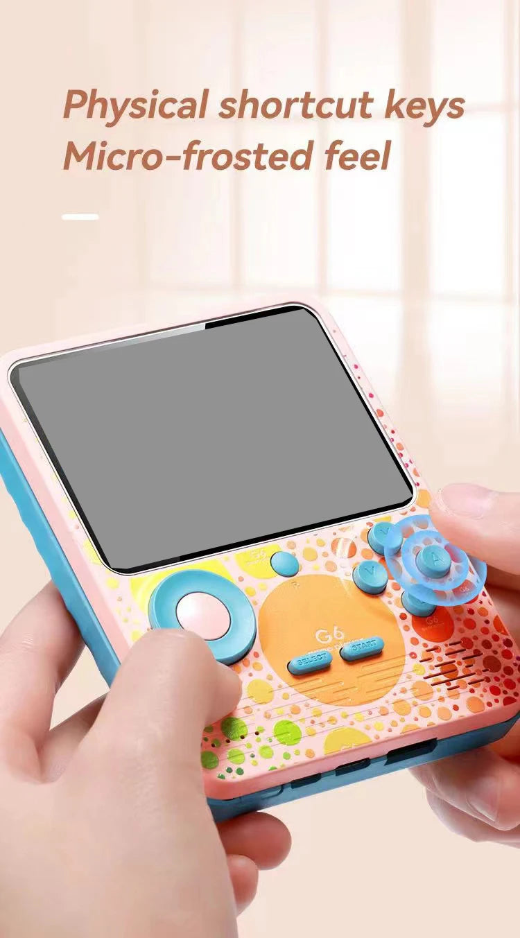 G6 Handheld Game Console – 3.5" Screen, 2-Player Support, Perfect Kids Gift
