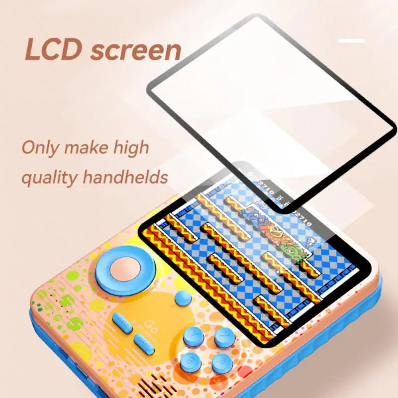 G6 Handheld Game Console – 3.5" Screen, 2-Player Support, Perfect Kids Gift