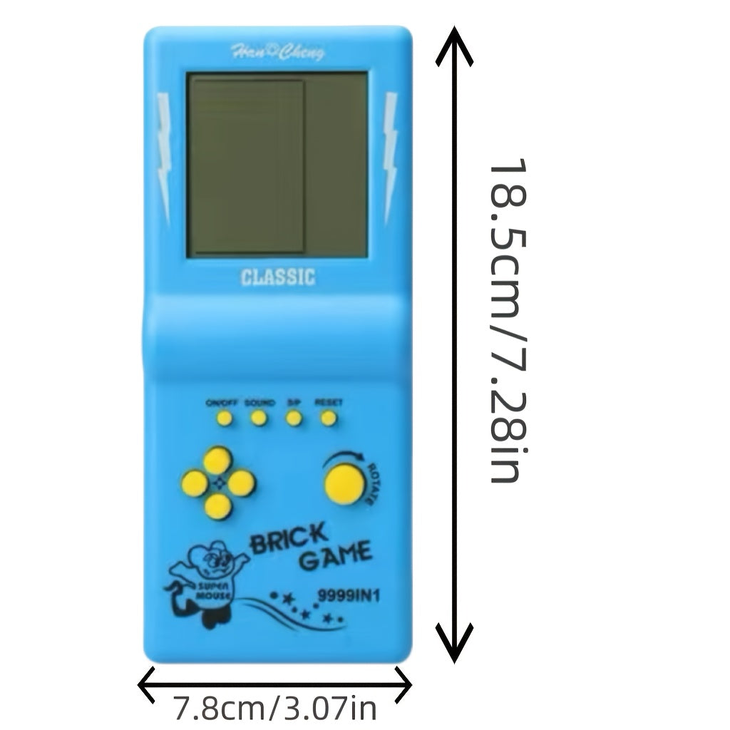 Kids Retro Brick Game Console – Classic Puzzle Handheld, 4 Colors